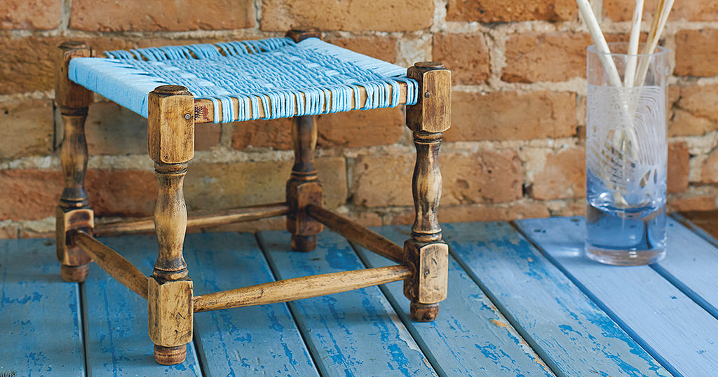 Jersey Rope Footstool