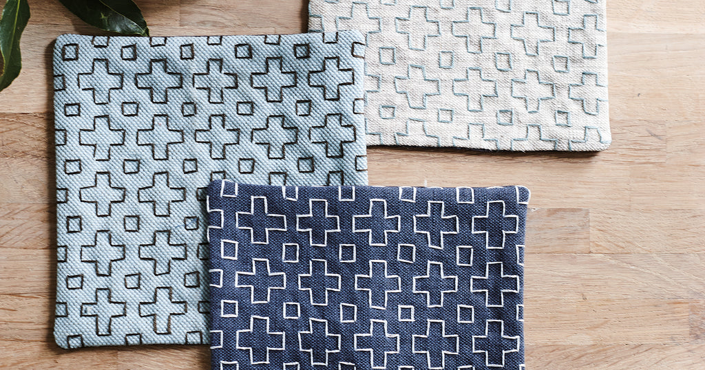 Sashiko Stitched Coasters