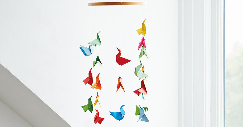 How to make an origami swan mobile