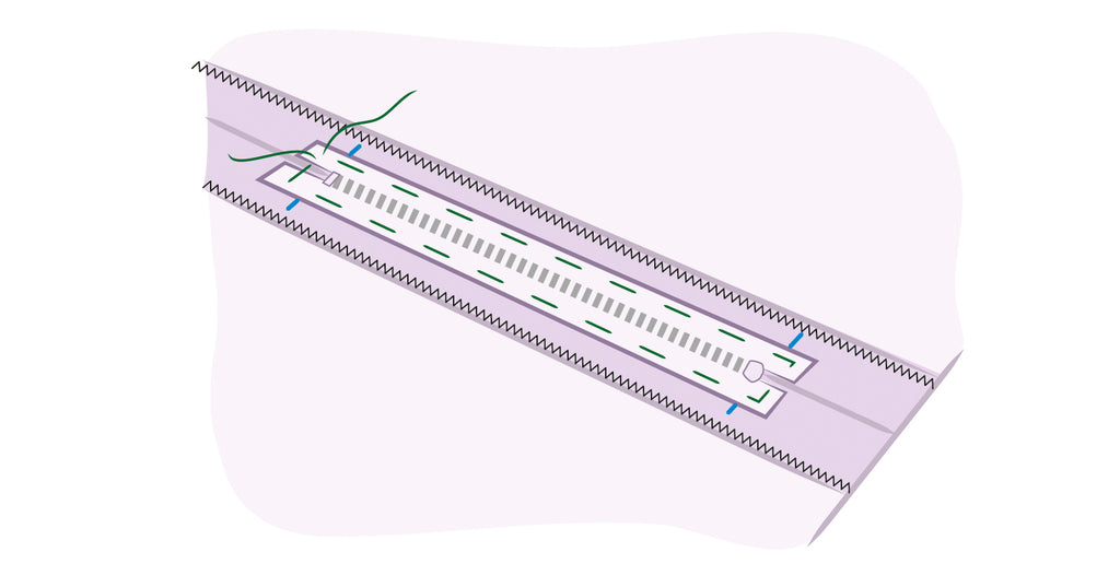How to sew on a zipper