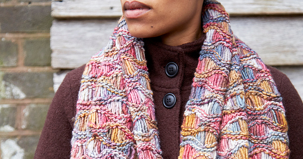 Knitted Waves of Warmth Wrap