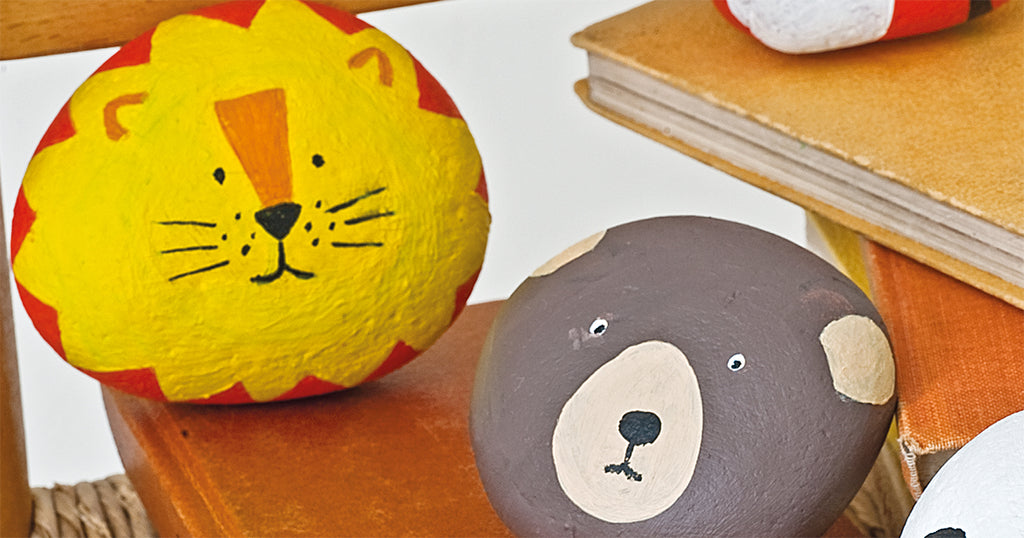 Rock Painting Zoo Animals