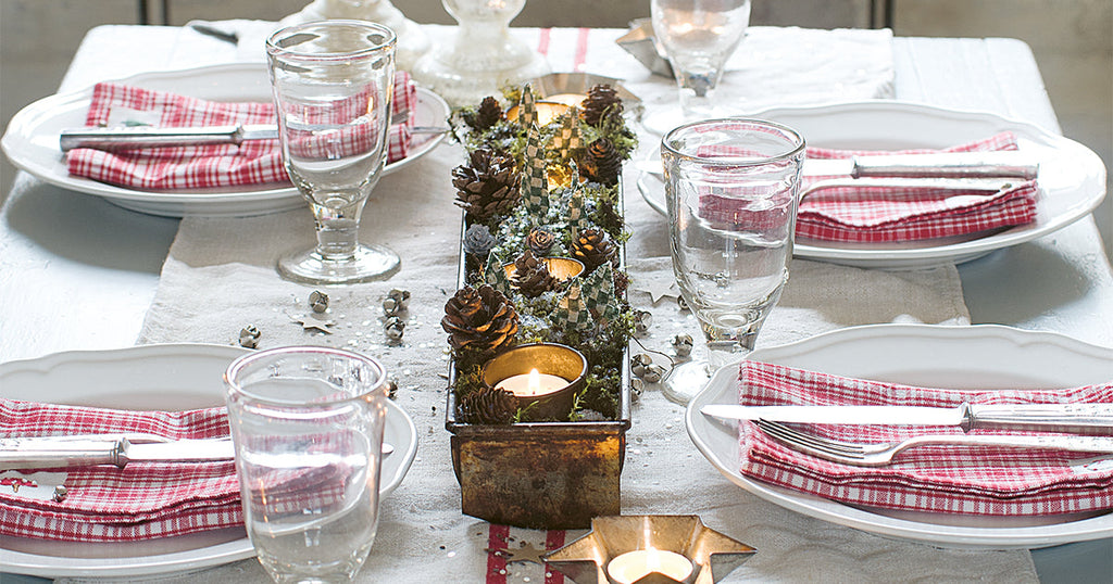 Little forest advent candle tin