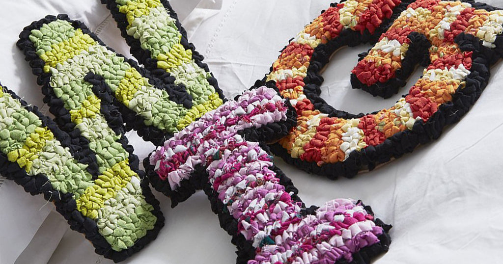 How to make rag rug letters with Elspeth Jackson