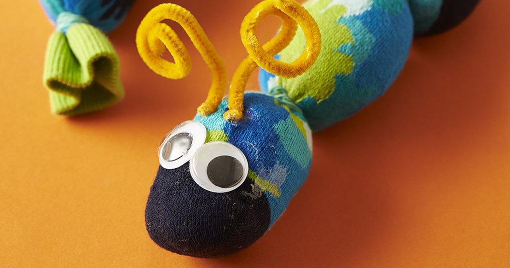 How to make a sock caterpillar