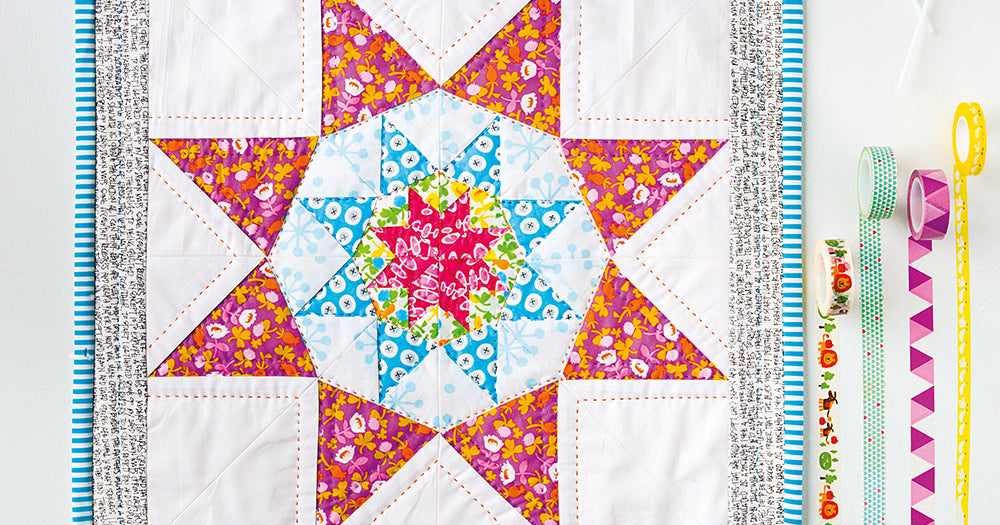 Star Patterned Miniature Quilt