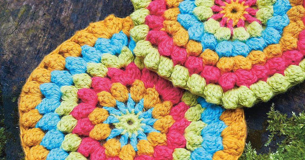 Colourful Crocheted Coasters