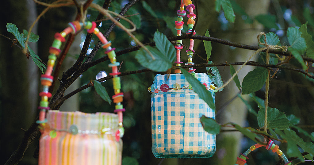 Upcycled Glass Jar Lanterns