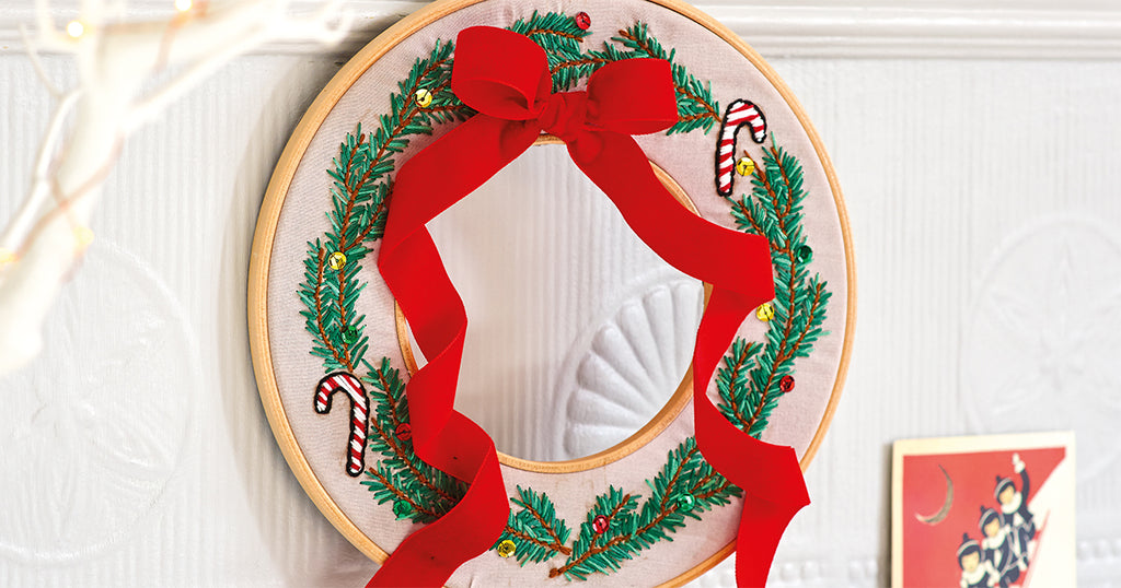 Embroidery Hoops Christmas Wreath