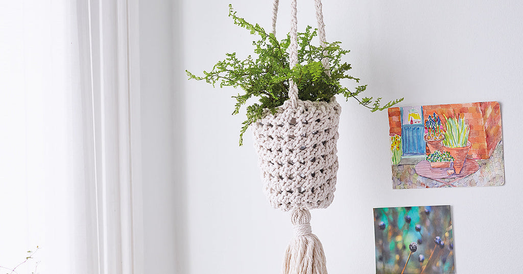 Loom Knitted Hanging Potholder