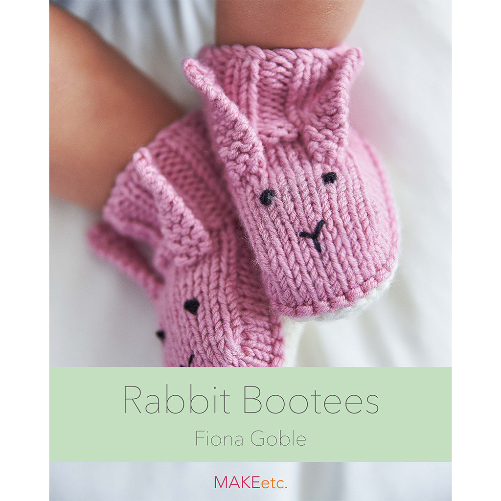 Rabbit Bootees Knitting DOWNLOAD PATTERN