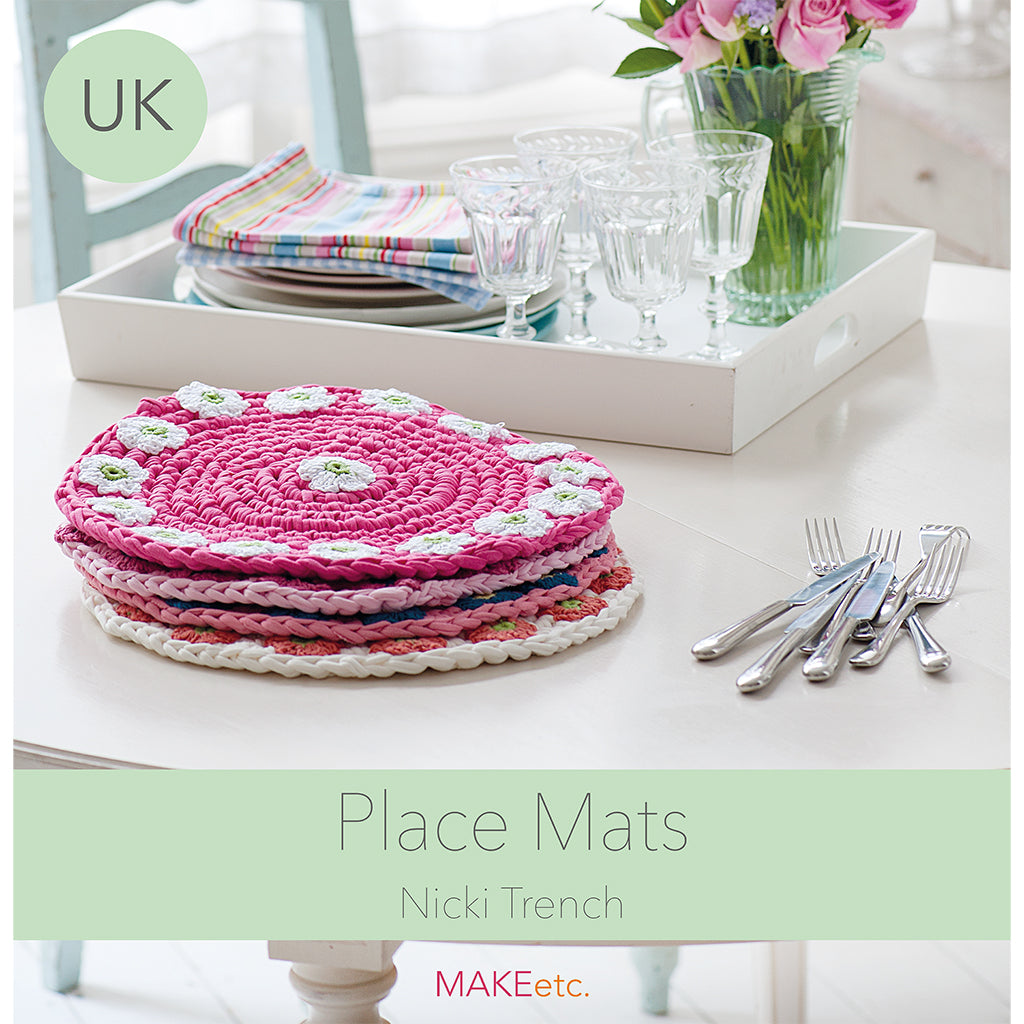 Flower Placemats crochet PATTERN DOWNLOAD (UK)