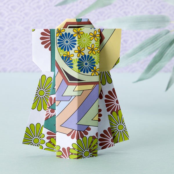 patterned origami kimono