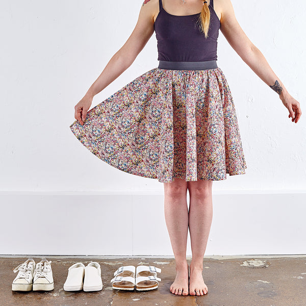 Stylish patterned skirt